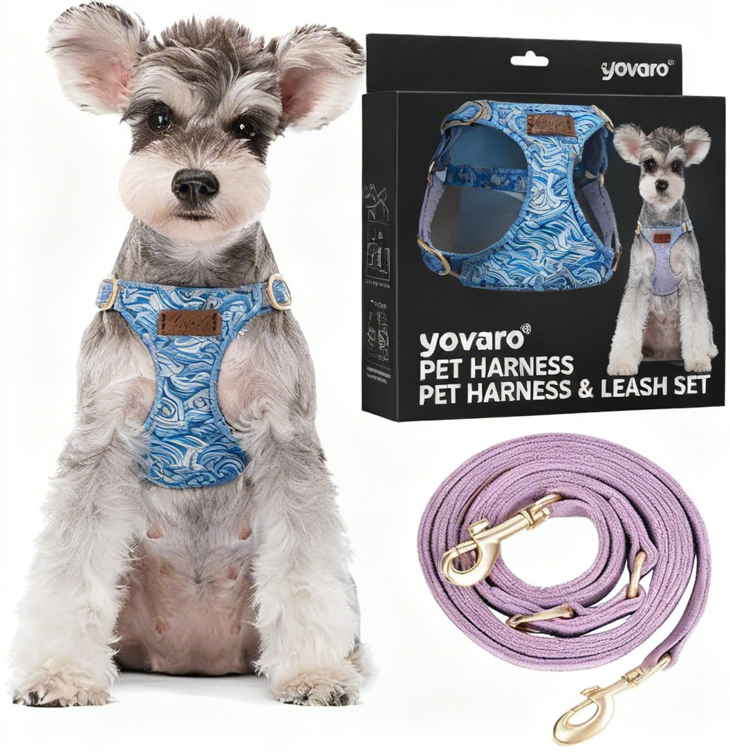 yovaro® Adventure-Ready Dog Harness & Leash Kit: Tug-Free Walks, Cloud-Soft Comfort, and Escape-Proof Security for Your Furry Explorer!