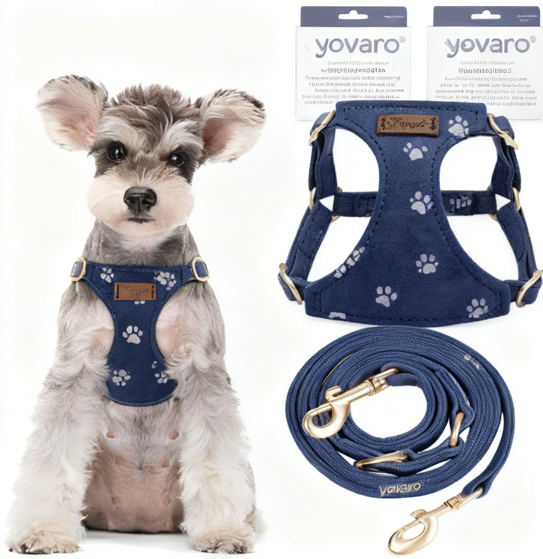 yovaro® CloudComfort Dog Harness & Leash Set – Unleash Tug-Free, Tail-Wagging Urban Safaris & Park Adventures!