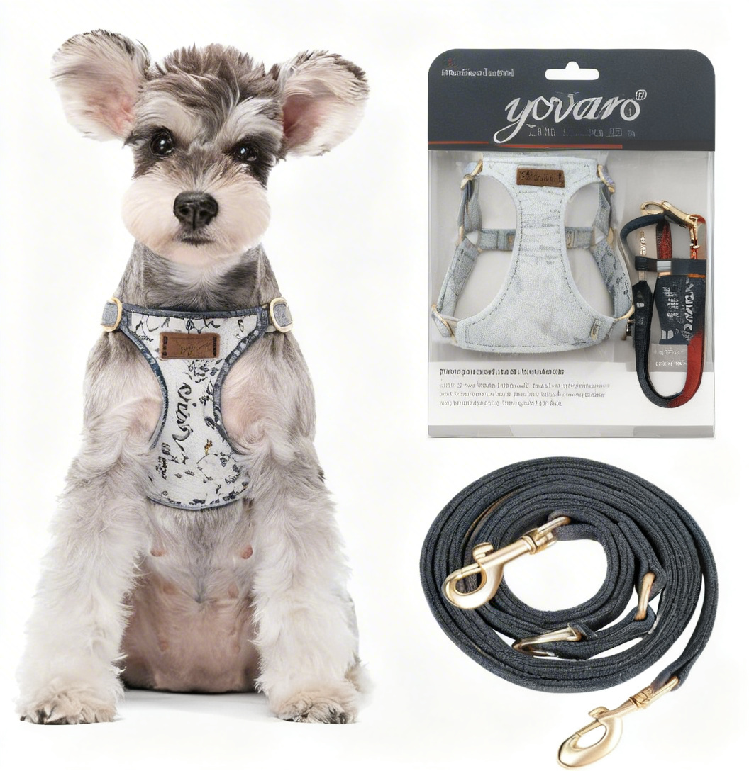 yovaro® Cloud-Soft No-Pull Dog Harness & Leash Bundle – Escape-Proof, Reflective Gear for Zoomies, Hikes & Epic Sniffari Missions!