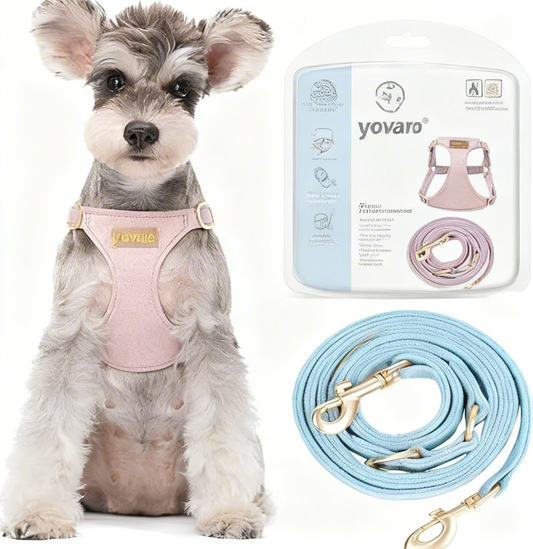 yovaro® Cloud-Soft Adventure Dog Harness & Leash Set – No-Pull, Reflective Comfort Fit | Turn Daily Walks into Tail-Wagging Expeditions!
